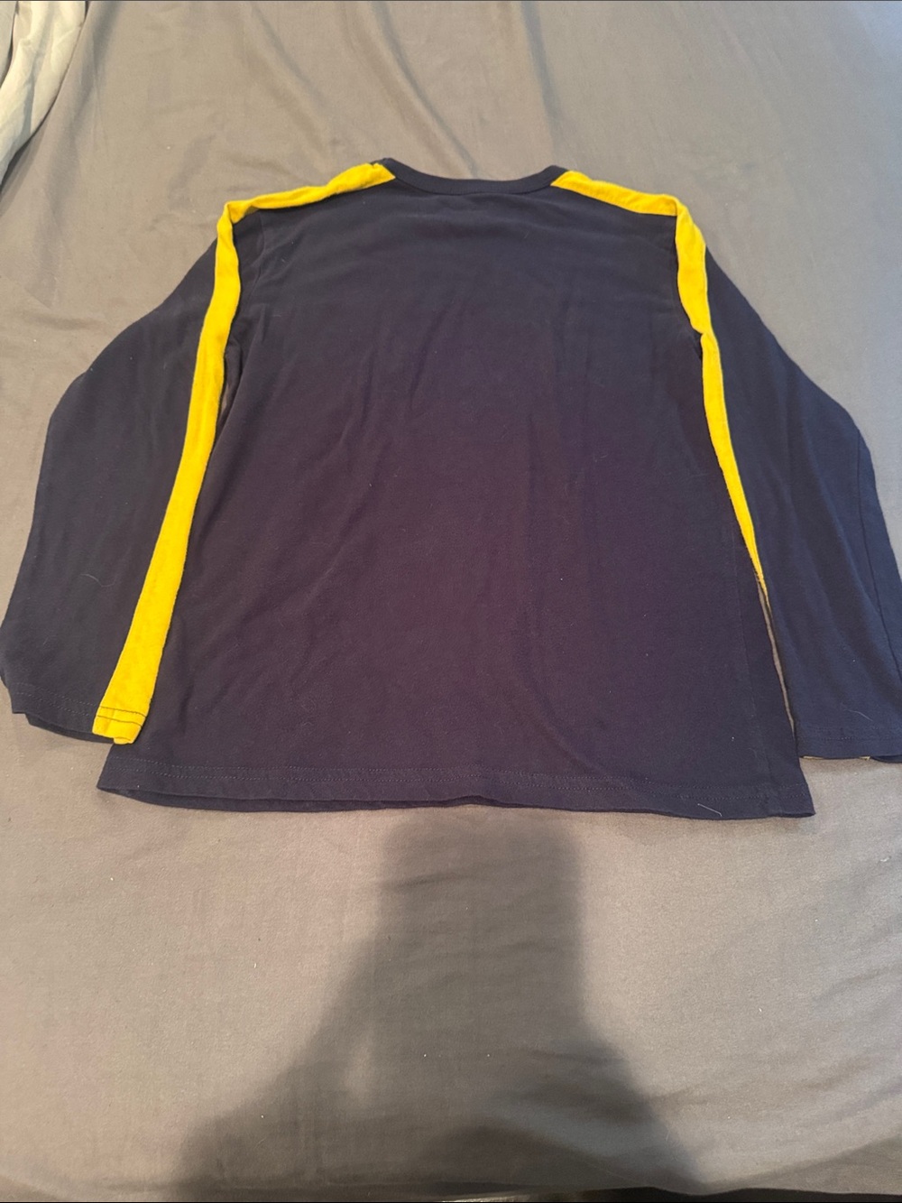 Place Boys' Navy Long-Sleeve Controller Graphic Shirt with Yellow Accents - Picture 3 of 3